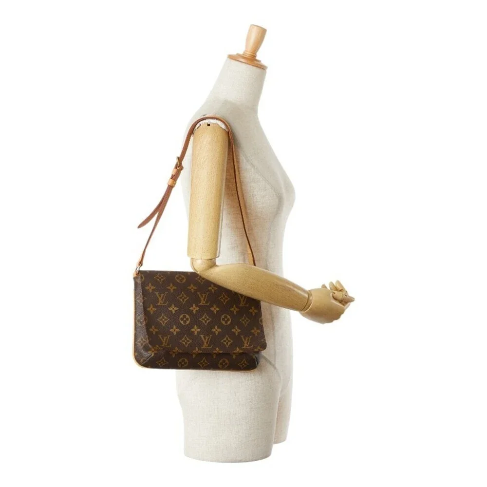 LOUIS VUITTON Brown Monogram Leather Shoulder Bag